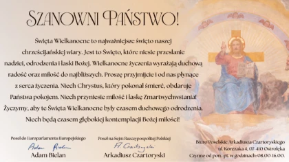 Szanowni Państwo! Święta Wielkanocne to najważniejsze święto