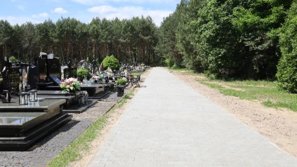 Na cmentarzu komunalnym przy ul. Wiśniowej w Ostrowi Mazowie