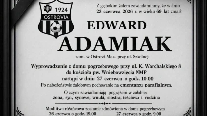 Nie żyje Edward Adamiak, wieloletni kibic KS Ostrovia Ostrów