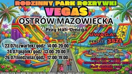 Do Ostrowi zawita Park Rozrywki VEGAS. Na najmłodszych czeka