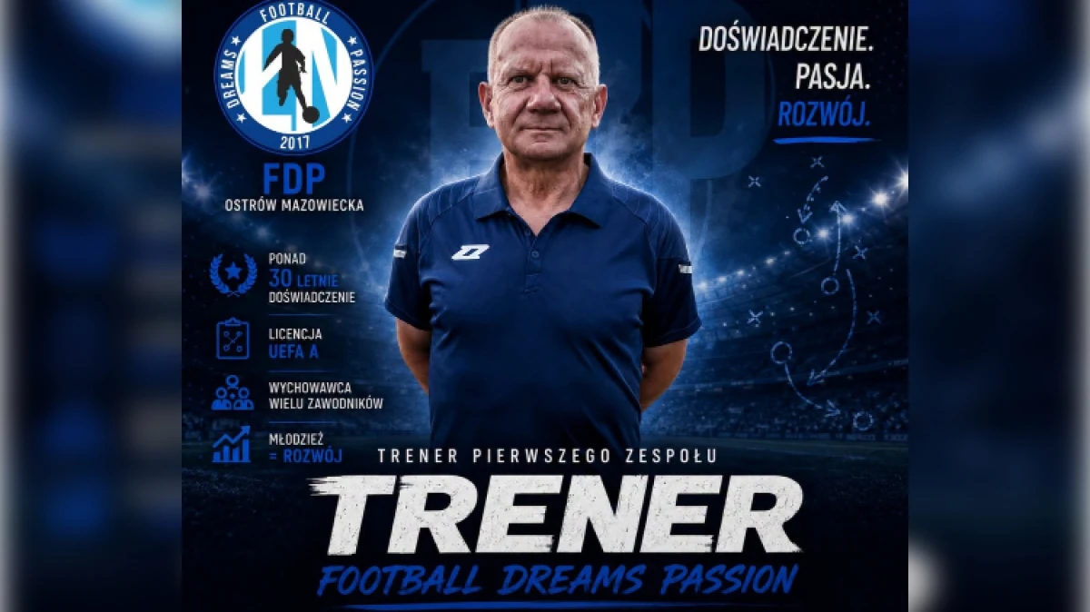 Pierwszy seniorski zespół w historii Football Dreams Passion zadebiutuje w B klasie. Drużynę poprowadzi Sławomir Stanisławski, trener z licen