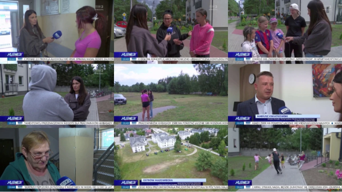 Spór wokół planowanego placu zabaw za blokiem przy ul. Michała Wołodyjowskiego 23B w Ostrowi Mazowieckiej trafił do TVP3 Warszawa. Jako pierw