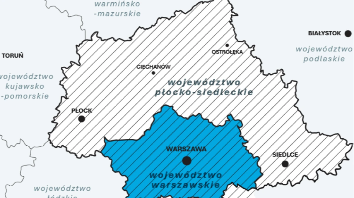 Pomysły na zmiany na mapie województw w Polsce pojawiają się co jakiś czas. Najczęściej wraca pomysł podziału Mazowsza, czy - mówiąc ina