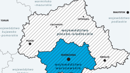 Ostrów Mazowiecka - Pomysły na zmiany na mapie województw w Polsce pojawiają się