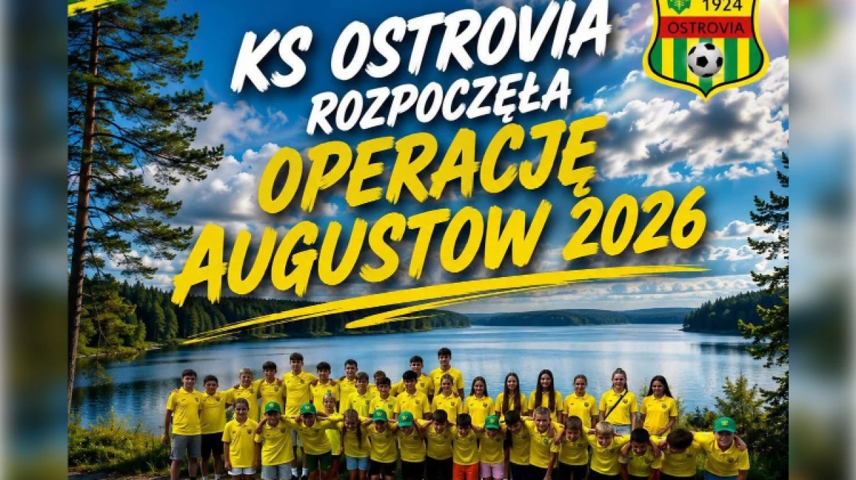 Młodzieżowe zespoły KS Ostrovia Ostrów Mazowiecka przygotowują się do sezonu na obozie w Augustowie. Jednym z najważniejszych punktów wyjaz