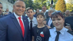 Uczniowie Technikum Lotniczego w Nagoszewie zaśpiewali prezydentowi RP jego ulubioną pios…