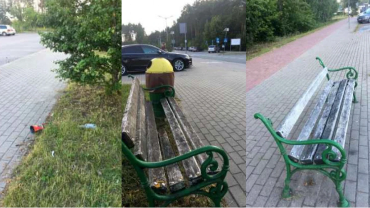Miasto zleciło naprawę ławek przy przystankach autobusowych na ul. Szpitalnej w Ostrowi Mazowieckiej. Brakujące listwy mają zostać uzupełnio