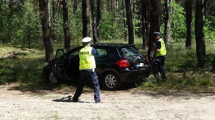 Ostrów Mazowiecka - Uprowadzenie auta, pożar lasu i zatrzymanie sprawcy, tak wyg