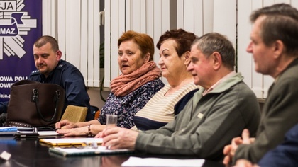 Ostrów Mazowiecka - Ostrowscy policjanci rozmawiali z mieszkańcami spółdzielni m