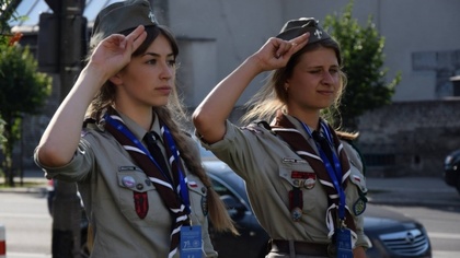 Ostrów Mazowiecka - Delegacja 29 drużyny harcerskiej 