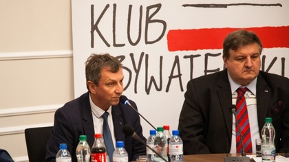 Ostrów Mazowiecka - Andrzej Halicki, poseł na Sejm RP i Krzysztof Król, były dzi