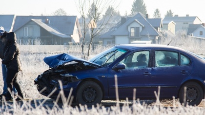 Ostrów Mazowiecka - Około 8:40 w poniedziałek 8 stycznia, na ulicy Lubiejewskiej