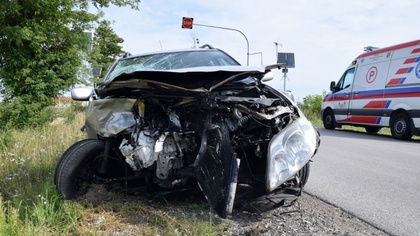 Ostrów Mazowiecka - Do kolejnego zderzenia się pojazdów doszło na trasie Ostrów 