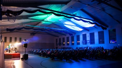 Ostrów Mazowiecka - W hali sportowej przy Liceum Ogólnokształcącym im. Mikołaja 
