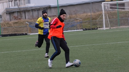 Ostrów Mazowiecka - Piłkarze MKS Małkinia w sparingowym spotkaniu rozegranym na 