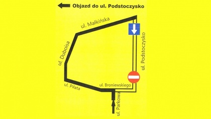 Ostrów Mazowiecka - Nowa organizacja ruchu obowiązuje od dziś na ul. Podstoczysk