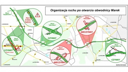 Ostrów Mazowiecka - W nocy z piątku na sobotę otwarto obwodnicę Marek. Oznacza t