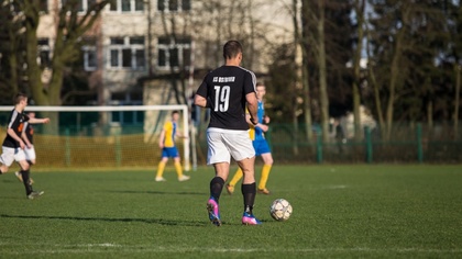 Ostrów Mazowiecka - Piłkarze Ostrovii Ostrów Mazowiecka w spotkaniu 35. kolejki 