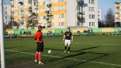 Ostrów Mazowiecka - Piłkarze Ostrovii Ostrów Mazowiecka w spotkaniu 25. kolejki 