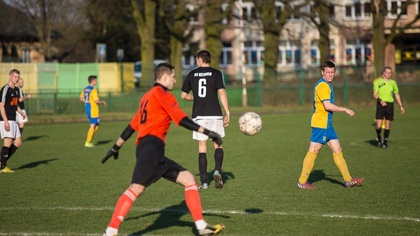 Ostrów Mazowiecka - Piłkarze Ostrovii Ostrów Mazowiecka w spotkaniu 22 kolejki r