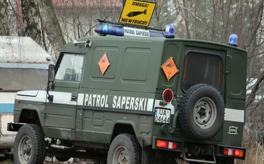 Ostrów Mazowiecka - Niewybuch prawdopodobnie z czasów II wojny światowej znalezi