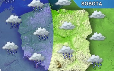 Ostrów Mazowiecka - Pochmurno. W zachodniej części kraju deszcz. Rano miejscami,