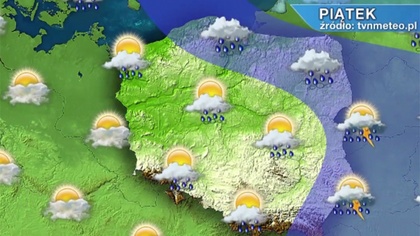 Ostrów Mazowiecka - Piątek będzie burzowy prawie w całym kraju. W Małopolsce, na