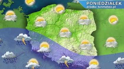 Ostrów Mazowiecka - W poniedziałek na Suwalszczyźnie, Podlasiu, Mazurach i Warmi