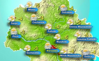 Ostrów Mazowiecka - W poniedziałek, w pierwszej części dnia, zachmurzenie na pół