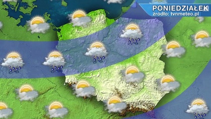 Ostrów Mazowiecka - W poniedziałek na Podkarpaciu, Lubelszczyźnie, Kielecczyźnie