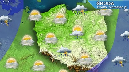 Ostrów Mazowiecka - W środę w pierwszej części dnia nieco więcej chmur pojawi si
