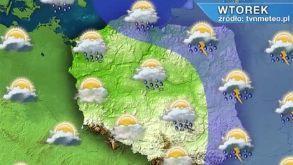 Ostrów Mazowiecka - We wtorek zachmurzenie duże z większymi przejaśnieniami. Okr