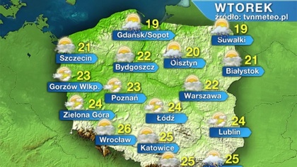 Ostrów Mazowiecka - Dzisiejszy dzień w centralnej części kraju zapowiada się pog