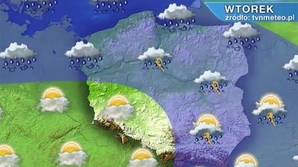 Ostrów Mazowiecka - Czwartek zapowiada się pochmurnie, do Polski dotrze chłodny 