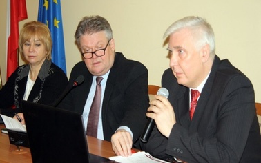 Ostrów Mazowiecka - W sali konferencyjnej budynku Starostwa Powiatowego, ul. 3 M