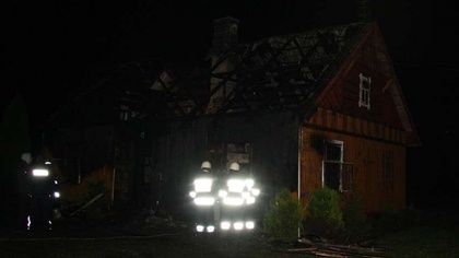 Ostrów Mazowiecka - Jedna osoba zginęła w pożarze domu, do którego doszło w Kuty