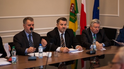 Ostrów Mazowiecka - W sali konferencyjnej Starostwa Powiatowego w Ostrowi Mazowi