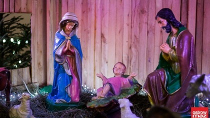 Ostrów Mazowiecka - Tradycyjnie prezentujemy zdjęcia bożonarodzeniowych szopek w