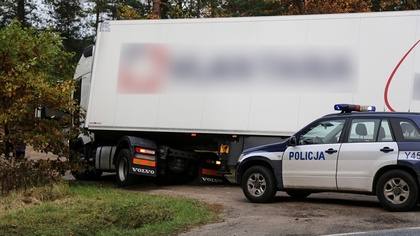 Ostrów Mazowiecka - Obywatel Ukrainy, kierujący ciężarowym volvo na trasie Ostró