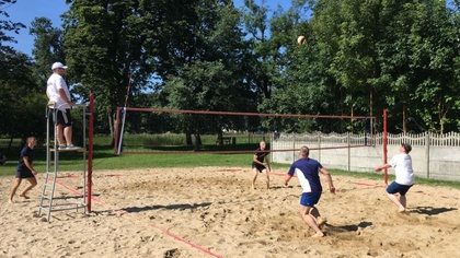 Ostrów Mazowiecka - W ubiegłą sobotę na boisku siatkówki plażowej przy ul. Trębi