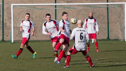 Ostrów Mazowiecka - Piłkarze KS Wąsewo w spotkaniu inaugurującym rozgrywki A kla