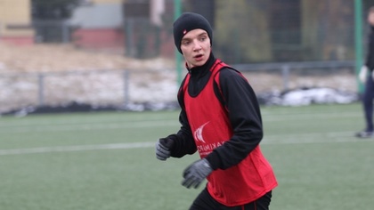 Ostrów Mazowiecka - Piłkarze KS Wąsewo w sparingowym spotkaniu rozegranym na boi