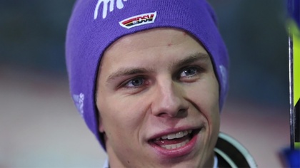 Ostrów Mazowiecka - Andreas Wellinger wygrał loteryjny konkurs na normalnej skoc