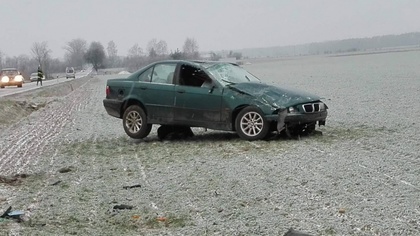Ostrów Mazowiecka - Niedostosowanie prędkości przy złych warunkach pogodowych by