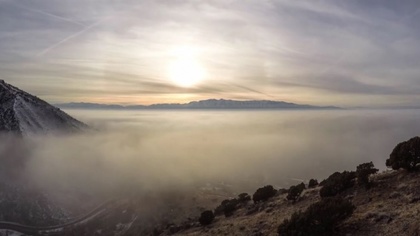 Ostrów Mazowiecka - Ben Vegel zdołał uchwycić niesamowity widok w Wasatch-Cache 